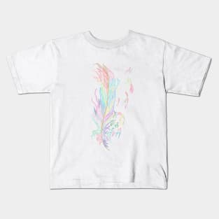 Watercolour feather dreams Kids T-Shirt